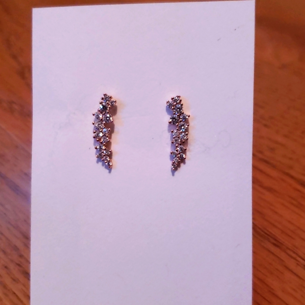 LAST CHANCE! Rose gold crawler earrings